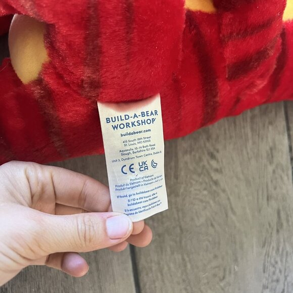 Build A Bear Red Raptor Dinosaur Plush Stuffed Animal 16” - Picture 4 of 8